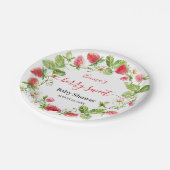 イチゴ赤ちゃんシャワーサマーベリースウィート ペーパープレート (アングル)