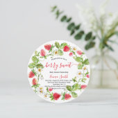 イチゴ赤ちゃんシャワーサマーベリースウィート 招待状 (スタンド正面)