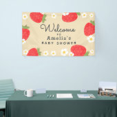 イチゴ赤ちゃんシャワーバナー 横断幕 (トレードショー)