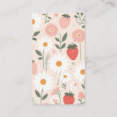 イチゴ赤ちゃんシャワーベビー本 エンクロージャーカード (裏面)