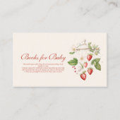 イチゴ赤ちゃんシャワーベビー エンクロージャーカード (正面)