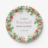 イチゴ赤ちゃんシャワーベリースウィート ペーパープレート (正面)