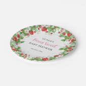 イチゴ赤ちゃんシャワーベリースウィート ペーパープレート (アングル)