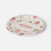 イチゴ赤ちゃんシャワーベリー ペーパープレート (アングル)