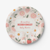 イチゴ赤ちゃんシャワーベリー ペーパープレート (正面)
