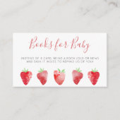 イチゴ赤ちゃんシャワー予約リクエスト エンクロージャーカード (正面)