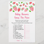 イチゴ赤ちゃんシャワー価格ゲームを推測 (正面)