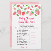 イチゴ赤ちゃんシャワー価格ゲームを推測 (正面/裏面)