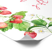 イチゴ赤ちゃんシャワー本とギフト ポスター (角)