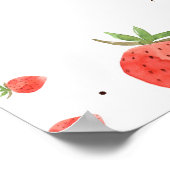 イチゴ赤ちゃんシャワー歓迎サイン ポスター (角)