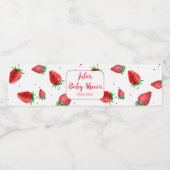 イチゴ赤ちゃんシャワー水瓶ラベル ペットボトルラベル (シングルラベル)