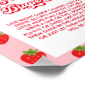 イチゴ赤ちゃんシャワー深夜おむつゲーム ポスター (角)