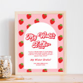 イチゴ赤ちゃんシャワー私の水が壊れたゲーム ポスター