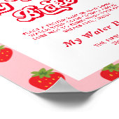 イチゴ赤ちゃんシャワー私の水が壊れたゲーム ポスター (角)