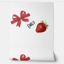 イチゴ赤と白リボン