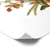 イチゴ開花カスタマイズ可能ポスター ポスター (角)