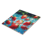 イチゴ陶磁器タイル タイル (側面)