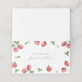 イチゴ食品ラベル座席表テントカード プレイスカード (外部開封)