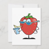 イチゴ飲料招待状 招待状 (正面)