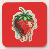 イチゴ飲料用コースター コースター (正面)