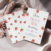 イチゴ1stバースデーベリーファーストスウィートガール 招待状