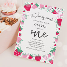 イチゴ1stバースデーベリー最初の誕生日パーティー