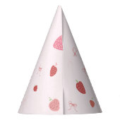 イチゴ1stベリー最初の誕生日パーティハット パーティーハット (裏面)