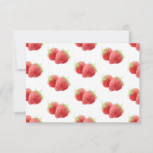 イチゴ1st誕生日パーティースウィートベリー サンキューカード (裏面)