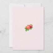 イチゴ1st誕生日パーティースウィートベリー 招待状 (裏面)