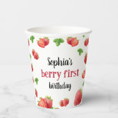 イチゴ1st誕生日パーティーベリースウィート 紙コップ (正面)