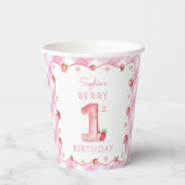 イチゴ1st誕生日パーティーベリーファーストスウィート 紙コップ (裏面)