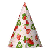 イチゴ1st誕生日パーティー帽子 パーティーハット (裏面)