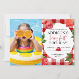 イチゴ1st誕生日ベリースウィート 招待状