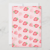 イチゴ1st誕生日招待状ベリーファースト・スウィート 招待状 (裏面)