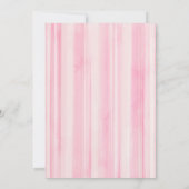 イチゴ1st誕生日招待状- Sweet Pink "B ノートカード (裏面)