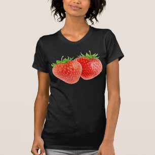 イチゴ2個 Tシャツ