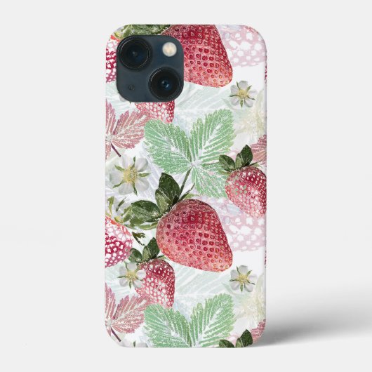 イチゴ、いちご、赤、フレッシュ、熟した、甘い、食べ物、 Case-Mate iPhoneケース (裏面)