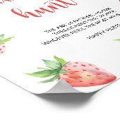 イチゴ – おしゃぶり狩りベビーシャワーゲーム ポスター (角)