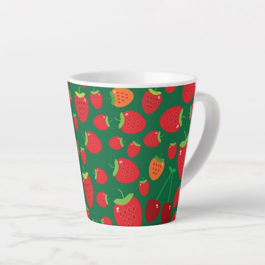 イチゴ カフェラテマグ (右アングル)
