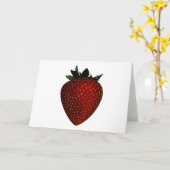 イチゴ カード (黄色い花)