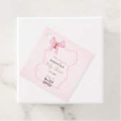 イチゴ，ガチョウ，ボウフレームドット赤ちゃんシャワー フェイバータグ (インサイチュ)