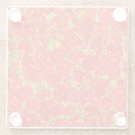 イチゴ ガラスコースター (裏面)