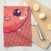 イチゴ キッチンタオル (四つ折り)