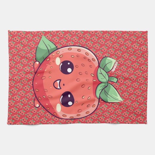 イチゴ キッチンタオル (横)