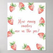 イチゴ – キャンディーズの数を推測するポスター ポスター (正面)