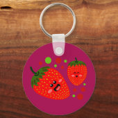 イチゴ キーホルダー (正面)
