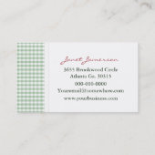 イチゴ·ギンガム·名刺 名刺 (裏面)