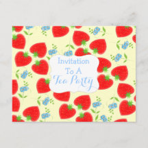 イチゴ&クリームティーパーティーテーマ