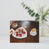 イチゴ、コーヒー、チョコレート。 ポストカード (スタンド正面)