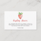 イチゴ – シャワーを表示 エンクロージャーカード (正面)